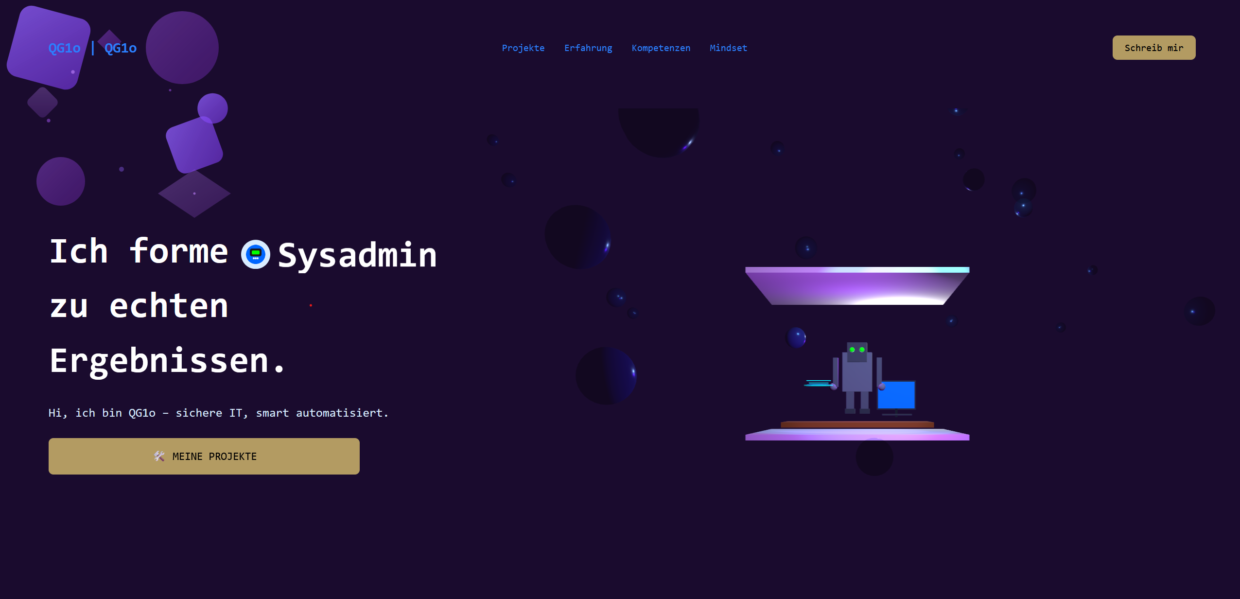 Website 2 - Portfolio Projekt